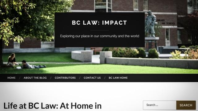 BC Law Launches Editorially Independent 'Impact' Blog