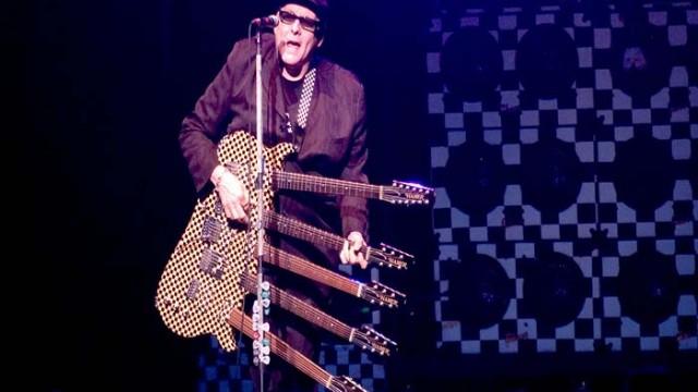 Guitarist Rick Nielsen of  Cheap Trick performs at Wolf Trap in Vienna, VA. Courtesy of Wolf Trap)