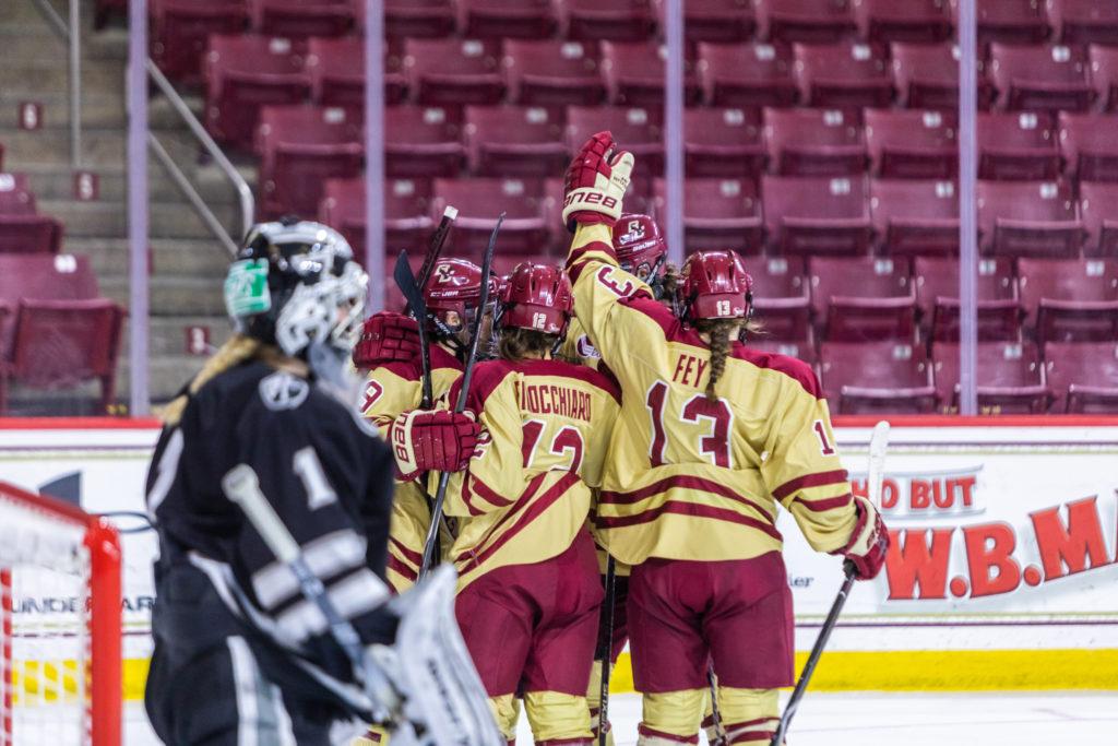 Belinskas, Keller Pace BC Past Providence for Fourth Straight Win
