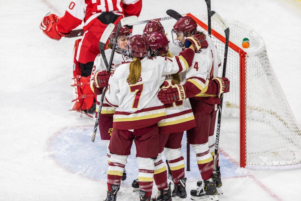 Eagles Dominate BU, Advance to Hockey East Tournament Final