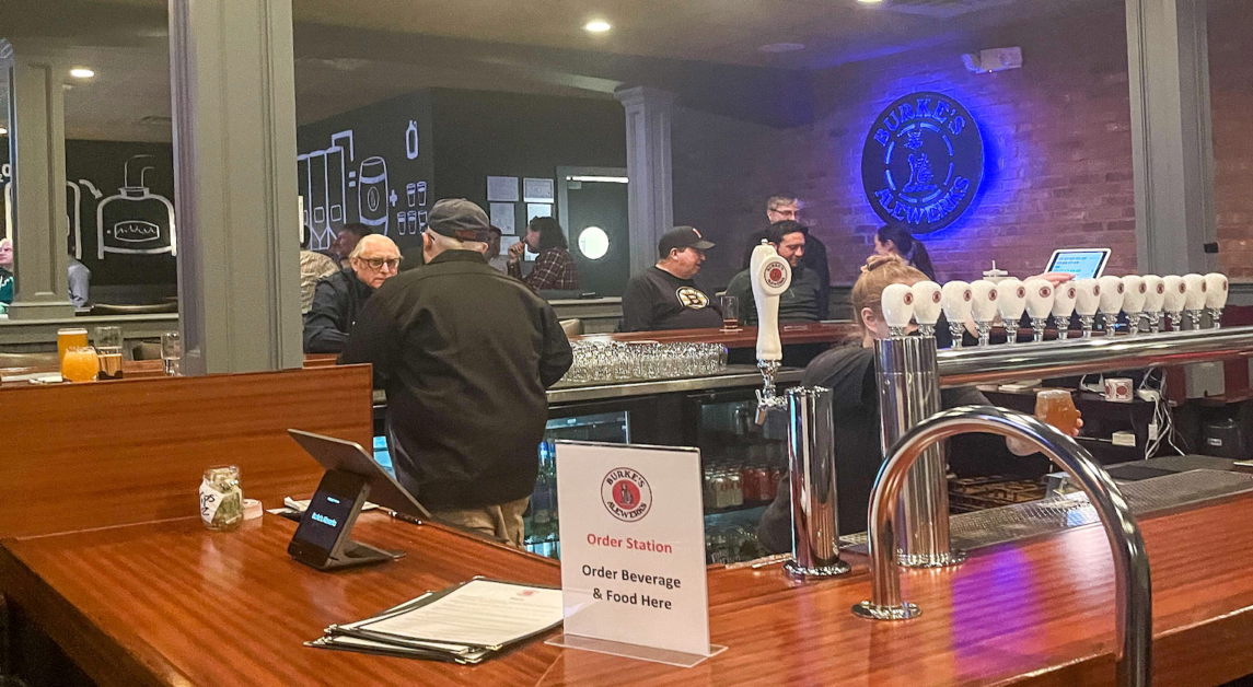 The West Newton brewery aims to focus on its drinks and provide a place for residents to gather. (Catherine Dolan / Heights Editor)