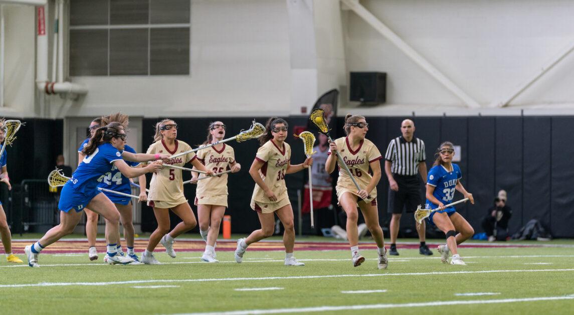 BC has won 17 straight games when it scores at least 15 goals. (Chris Ticas / Heights Staff)