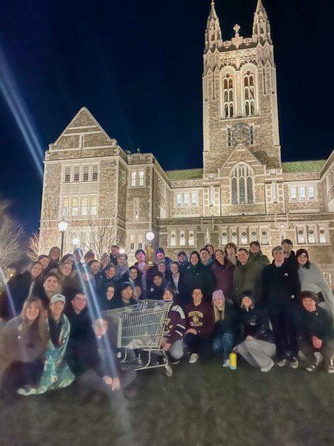 “One day we were like, ‘Oh my god, the full moon—we should go and celebrate the full moon on Gasson Quad’ and that’s it,” Keller said. 