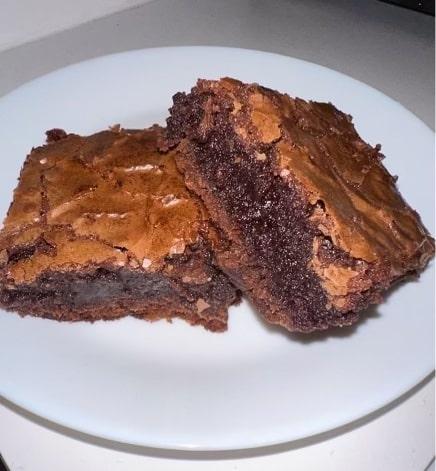 Brewed or instant coffee pairs perfectly with the classic chocolate flavor in brownies, giving you the most decadent, gooey, and delicious treat to end the night. 