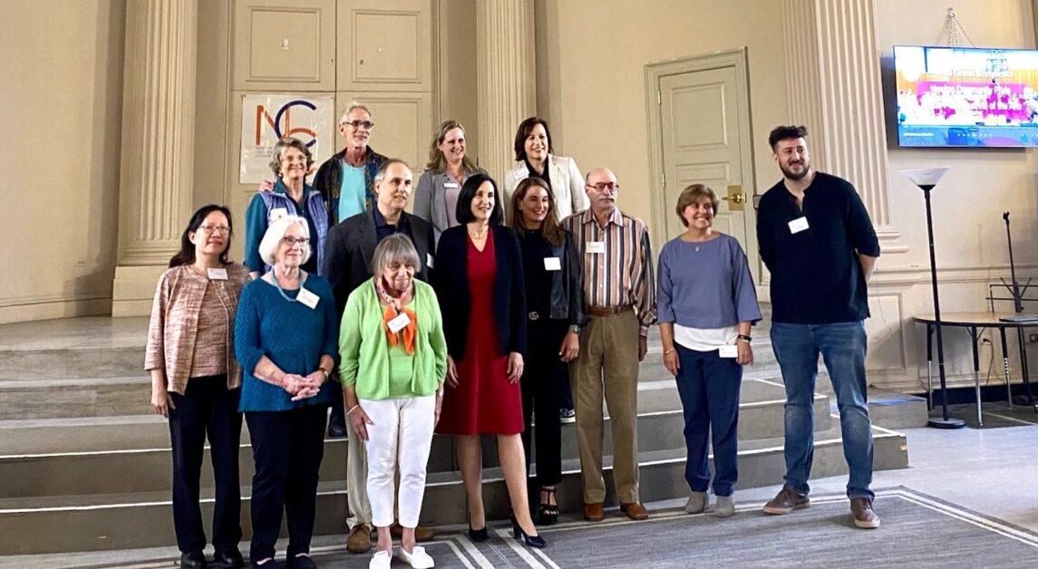 The Newton Cultural Council gathered in City Hall, and attendees said that the council has given arts support in the city. Carina Murphy / For The Heights