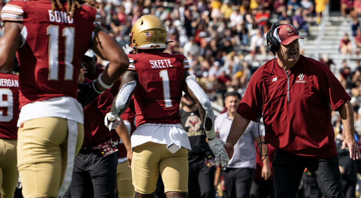 Dylan Lonergan has completed 73 percent of his passes and thrown for nine touchdowns and just one interception through three games. (Paul Criado / Heights Staff)