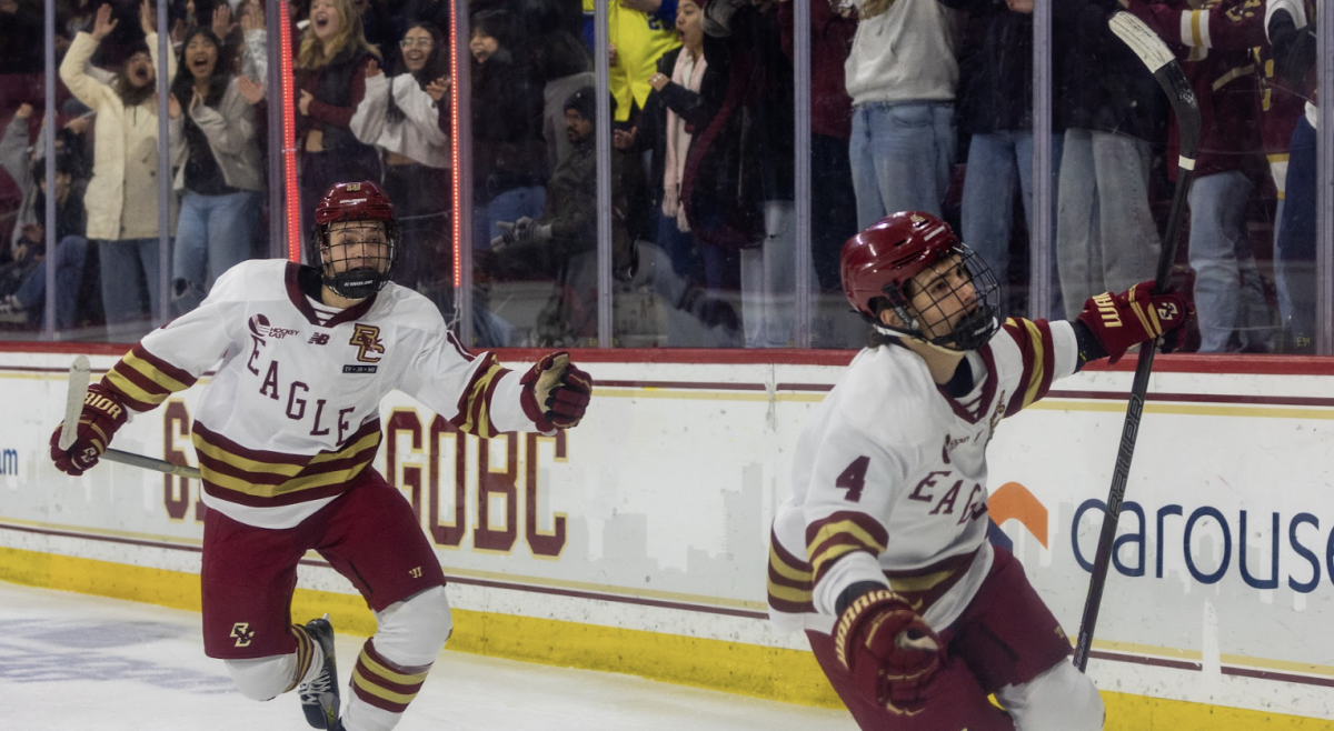 The Eagles’ 2024–25 season ended with a loss to Denver in the NCAA regional final. (Sarah Fleming / Heights Editor) 
