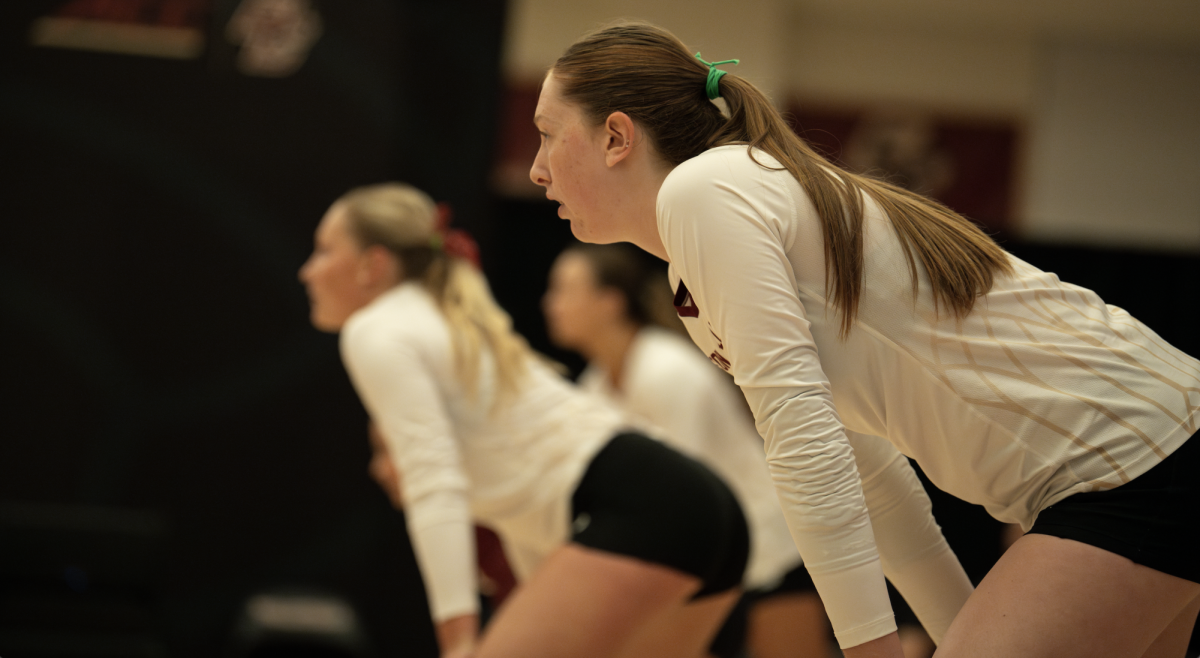 This was BC's first time failing to win a set all season. (Paul Criado / Heights Staff)