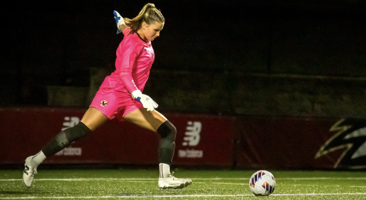 Freshman Emily Mara notched her third goal of the season against UMass. (Yamari Santillan / Heights Staff)