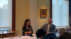 The Clough Center launched a yearlong exploration into democratic societies. (Chloe Murphy / For The Heights) 