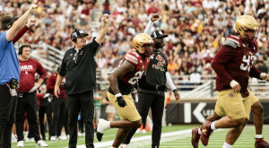 BC committed three turnovers in the loss. (Paul Criado / Heights Staff)