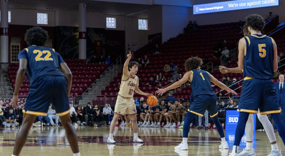 Toews, pictured, scored nine of BC's 23 first-half points. (Anatoly Guz / Heights Staff)