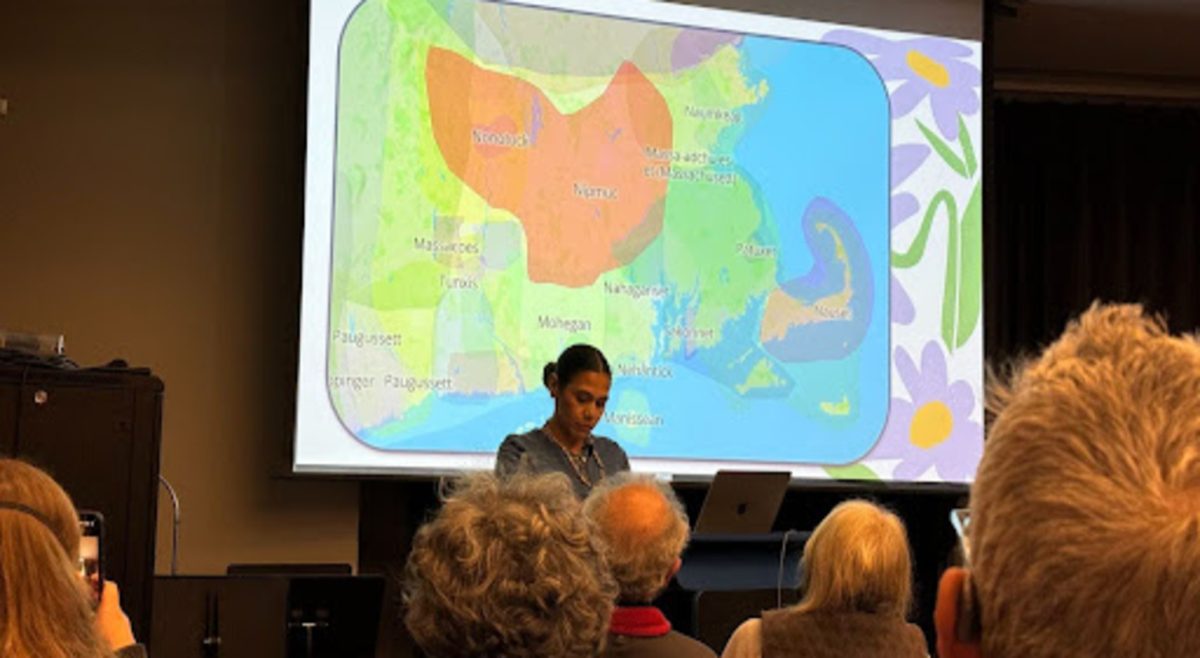 The history of Native Americans in the Northeast, archival silencing, and land deeds were among the topics discussed. (Alena Laurent / Heights Staff)