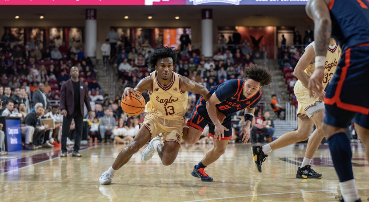 Hastings and Hand, pictured, combined for 22 points in the second half to keep the Eagles in the game. (Ellie El-Fishawy / Heights Editor)