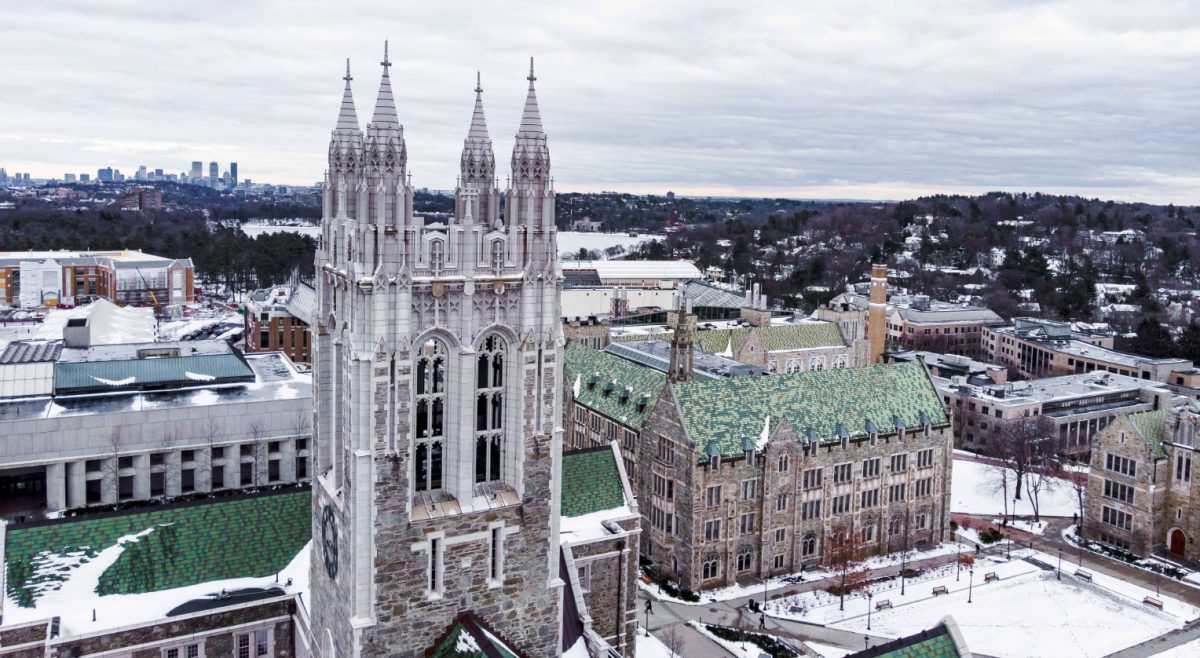 Boston College faces potential tuition aid cuts as the U.S. Department of Defense reviews funding at elite universities. (Jonathan Ye / Heights Archives)