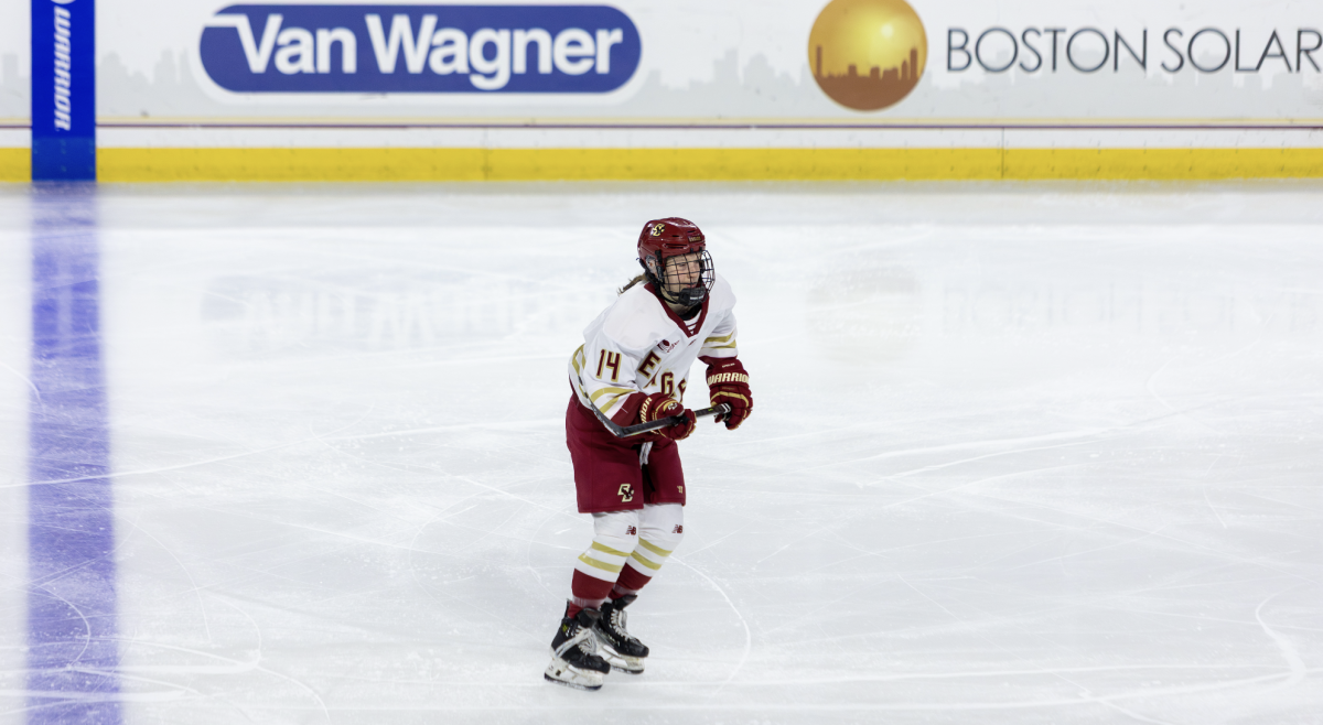 Taber, pictured, scored BC's second overtime game-winner of the season. (Eylul Oktay / Heights Staff)