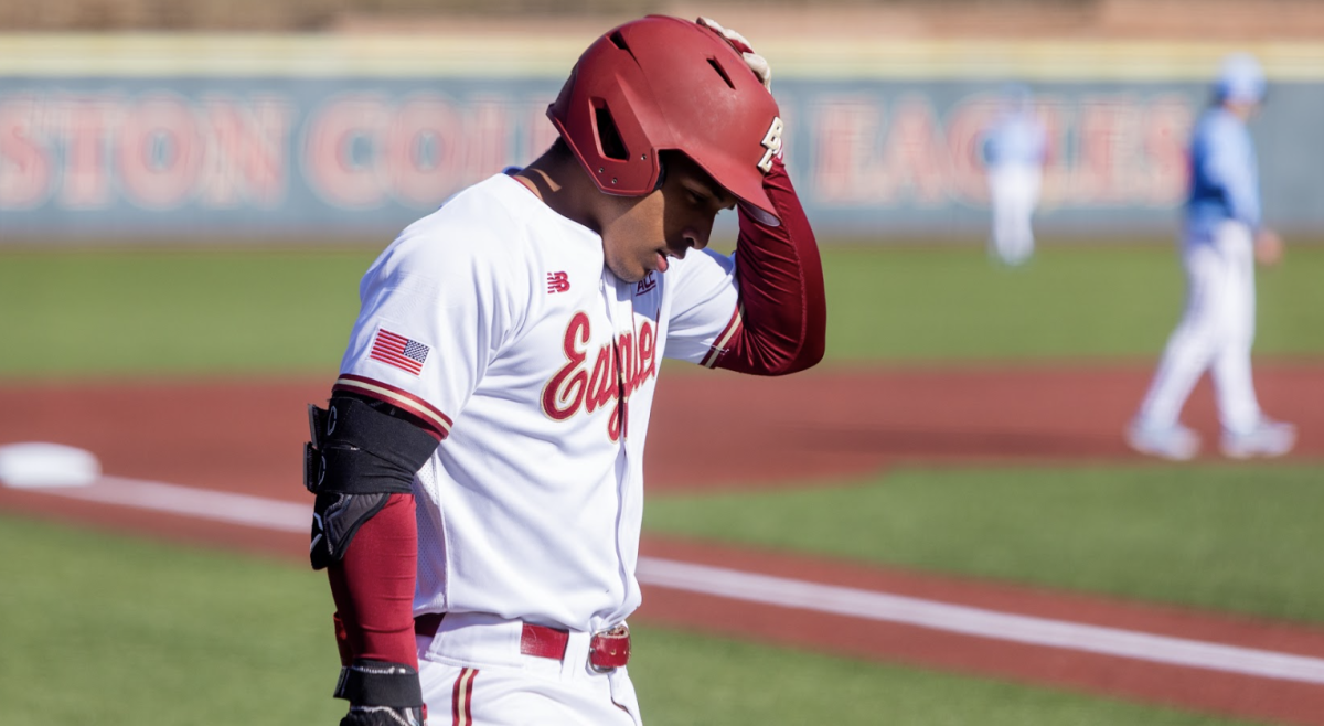 BC gave up seven runs in the eighth inning of its Sunday loss to Northwestern. (Sarah Fleming / Heights Senior Staff) 