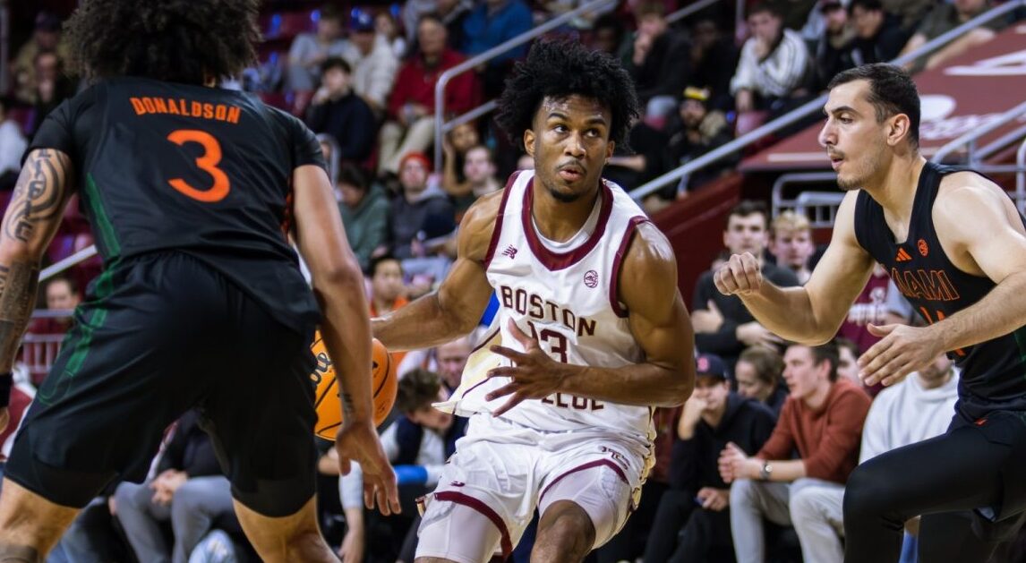 Hand, pictured, shot 67 percent from behind the arc, his best mark of the season. (Kally Murdough / Heights Staff)