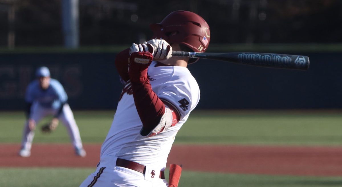 The Eagles tallied 10 hits and worked six walks in their victory on Saturday. (Sydney Amero / Heights Staff)