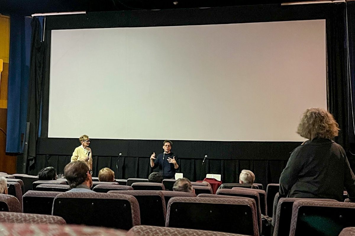West Newton Cinema screened and hosted a discussion about Cosmic Coda this past Wednesday. (Jisu Yee / Heights Staff)