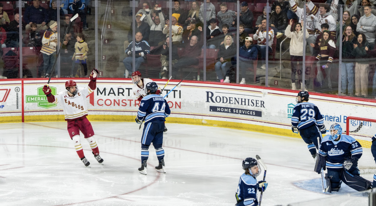 BC scored two goals, 39 seconds apart, in the opening 5:28. (Anatoly Guz / Heights Staff)