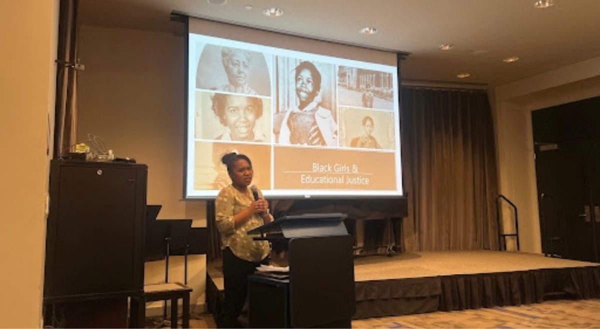 Baumgartner also argued that these female pioneers’ stories are worth telling so that people can fully grasp the struggles Black women endured in pursuit of an education. (Thomas Kenneally / Heights Staff)