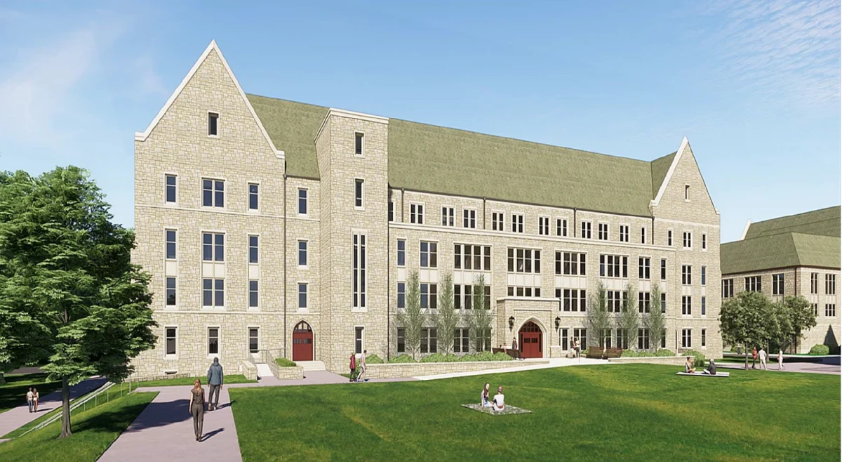 The University will start renovations on Carney Hall in 2028. (Courtesy of University Communications)